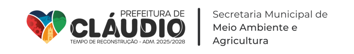 Prefeitura de Cláudio - Secretaria Municipal de Meio Ambiente e Agricultura